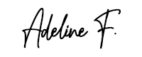 Signature d'Adeline, brand designeuse et fondatrice du Studio créative by Adleine