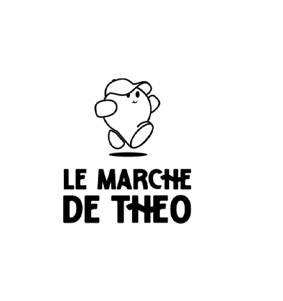 Logo Le Marché de Théo, identité de marque créée par Studio créative by Adeline