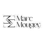 Logo Marc Mougey, identité de marque illustrateur patrimoine architectural, créé par Studio créative by Adeline